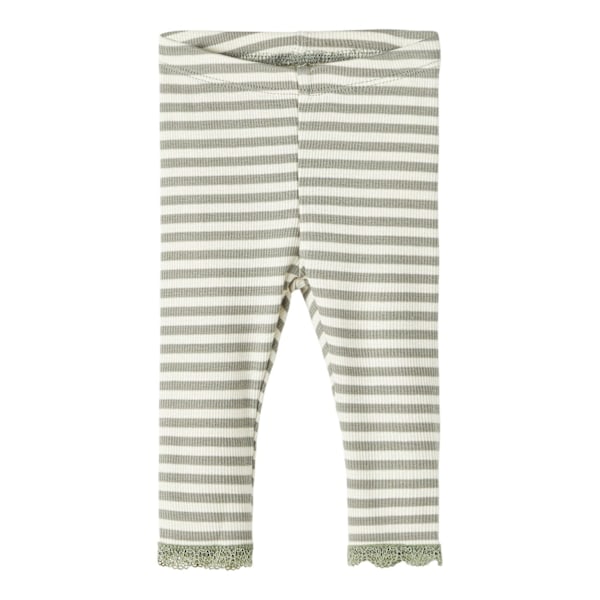 Name it stribede bukser til babypiger, grønne, størrelse 62