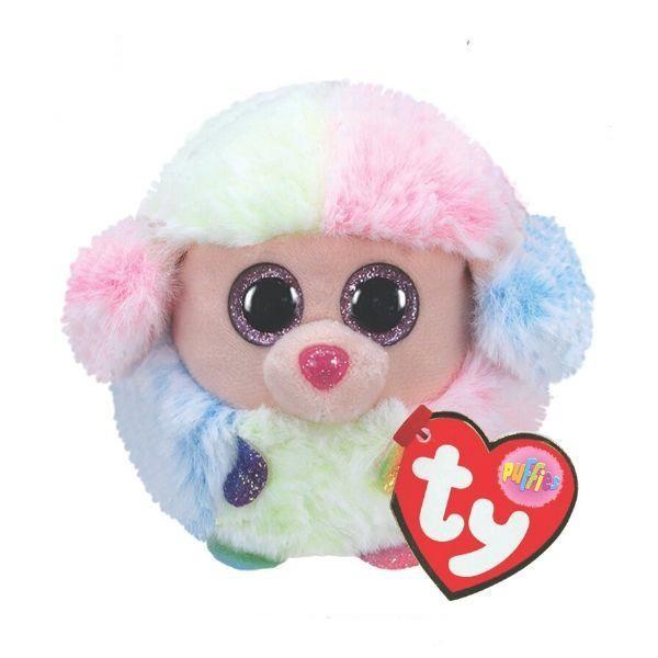 TY Gosedjur Puffies Rainbow Pudel, 7 cm