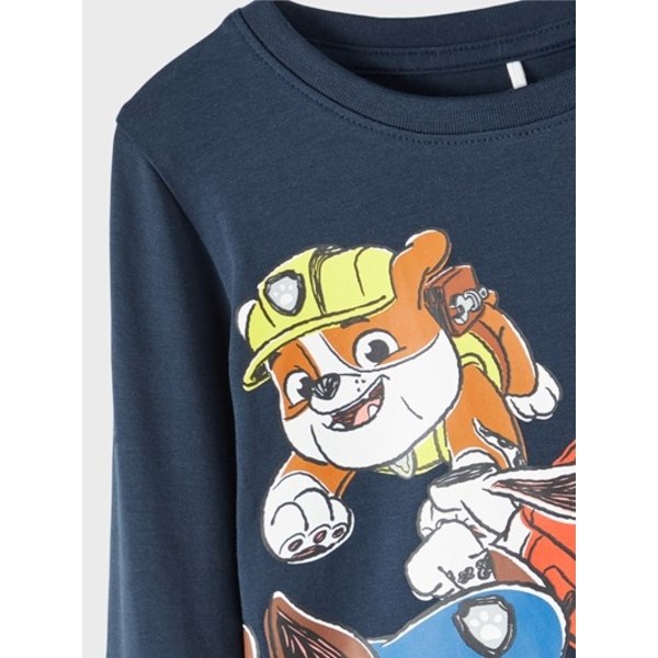 Name it langærmet top, Paw Patrol, blå, str. 92 Multicolor