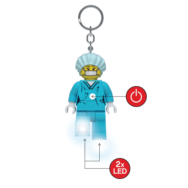 LEGO Ikoninen avaimenperä lampulla, lääkäri Multicolor