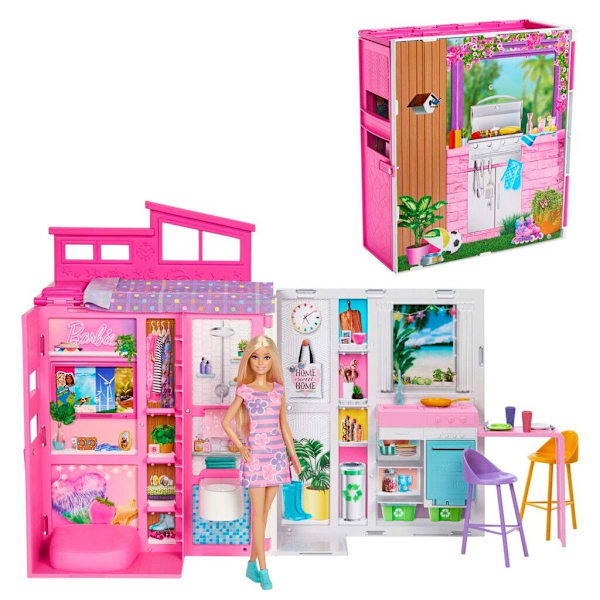 Barbie Getaway House Dock och Lekset