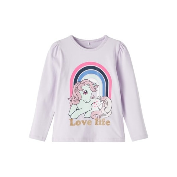 Name it Langærmet top My little Pony, Lys lilla, str. 110