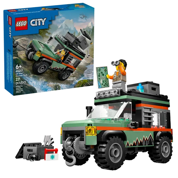Lego City 60447 4-hjulsdriven terrängbil för bergskörning