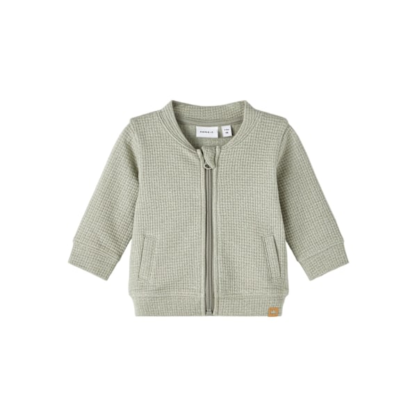 Name it Baby Boy Sweat Cardigan Sage, Storlek 62 multifärg