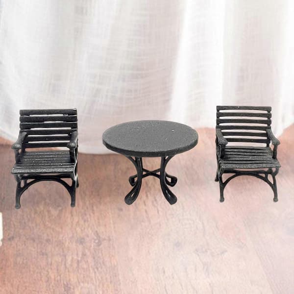 1:87 Dukkehusmøbelpyntmodel til børn piger sofa Dining Table Chair