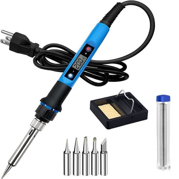 Visible Electric Soldering Iron 100W Soldering Iron Kit Adjustable Temperature 180℃~500℃ with ON/OFF Switch