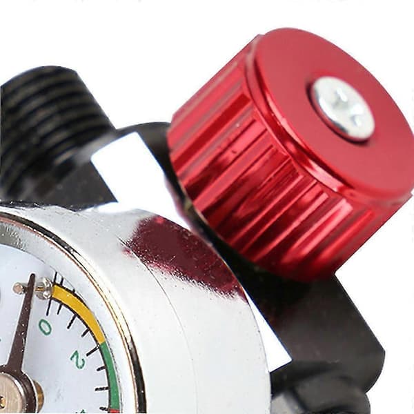 Højstrøms sprøjtepistol lufttryksregulator med manometer 0 til 140 Psi til bil