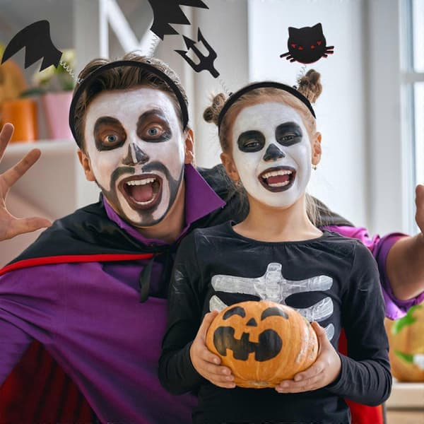 Halloween Spøgelse Græskar Vinge Hårbøjle Hovedbeklædning til Festivalfest – ls A
