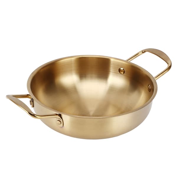 Koreansk Ramen-gryte i rustfritt stål 28 cm 11 tommer bærbar