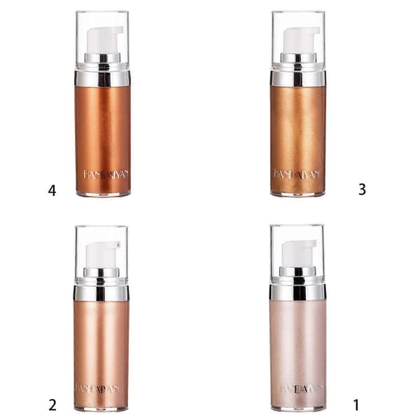 Body Highlighter Makeup Smooth Shimmer Glow Liquid Foundation för Ansikte och Kropp—ls 04