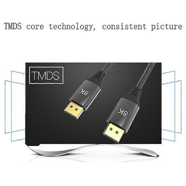 0,5 m DP1.4 Version 8K DisplayPort Han til Han Computer Monitor HD-kabel Not Specified