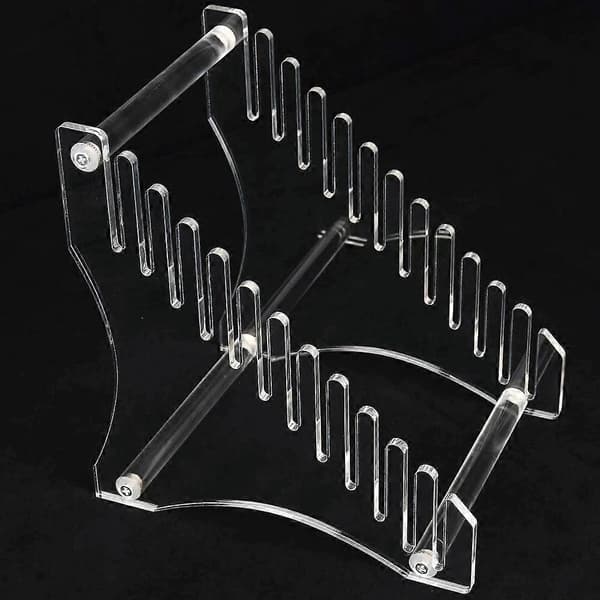 YX024 Akryl Pladereol Desktop Bog CD Display Stand Holder Transparent
