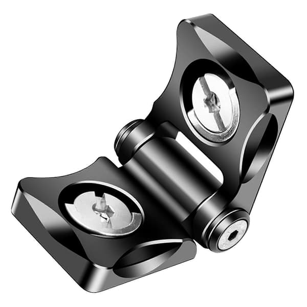 2X Sammenklappelig L-plade Arri Positionering Retvinklet Adapter til DJI SDR Senderbeslag til Skærmmontering V-montering[ls] Black