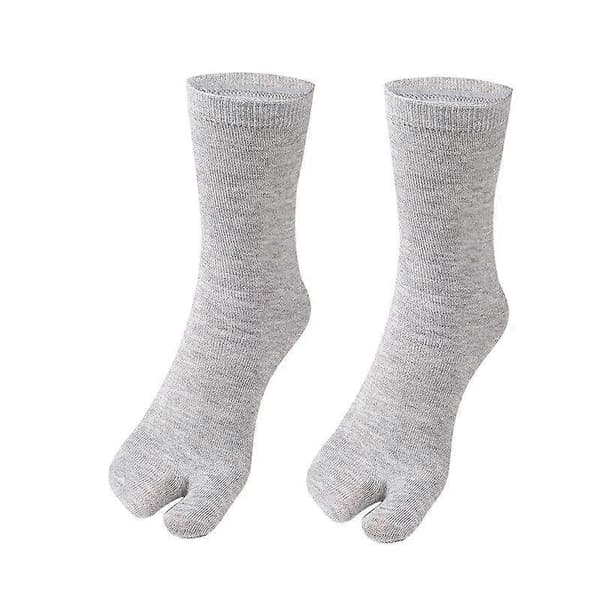 5 par flip-flop-sokker Tabi Split Toe Sokker Tåsokker—ls grey