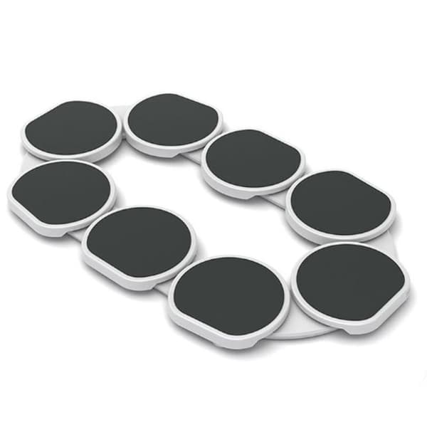 Roterande Lazy Susan-bricka, 8 vridplattor, roterande bordsorganisatör