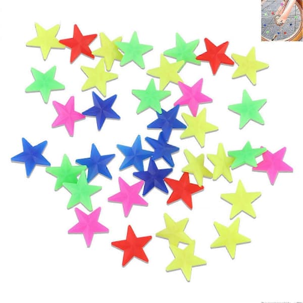Fargerike sykkelhjul-eiker stjerne-/hjerteformede sykkelhjul-eikertilbehør – ls Fixed Stars