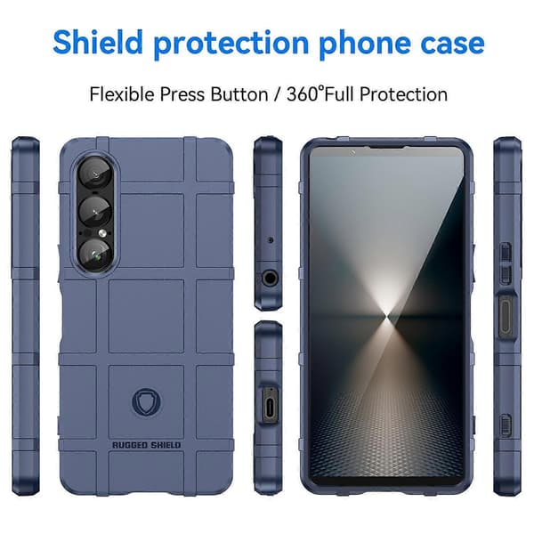 Heltäckande stötsäkert TPU-telefonfodral Blue For Sony Xperia 1 VII
