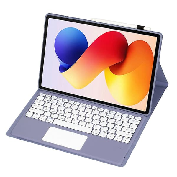 A0N19-A for Xiaomi Redmi Pad 2 Pro/Poco Pad M1 avtakbart Bluetooth-kompatibelt tastaturdeksel med stativ