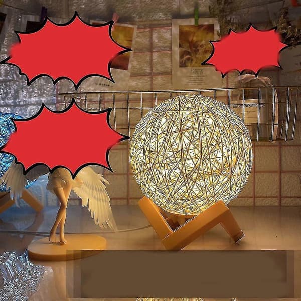 LED Natlampe, Dekorationslampe Sengelampe