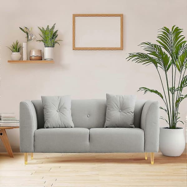 Gullbelagte 10 cm tremøbelben, sett med 4 for sofaskap og kommode Wood Wood 6 inch 4 pcs