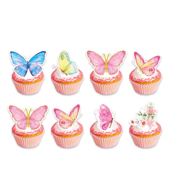 26 stk. dinosaurkagepynt, fødselsdagskagepynt, cupcake-indstik