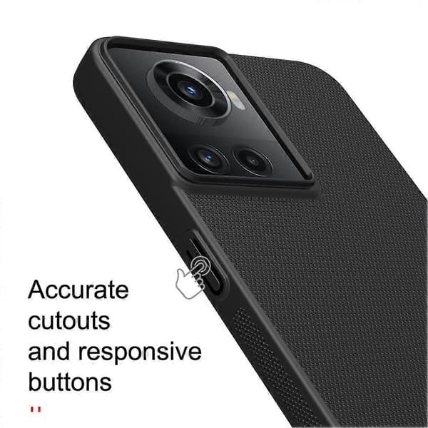 För OnePlus Ace 5G/10R 5G NILLKIN Frostat PC-telefonfodral Black