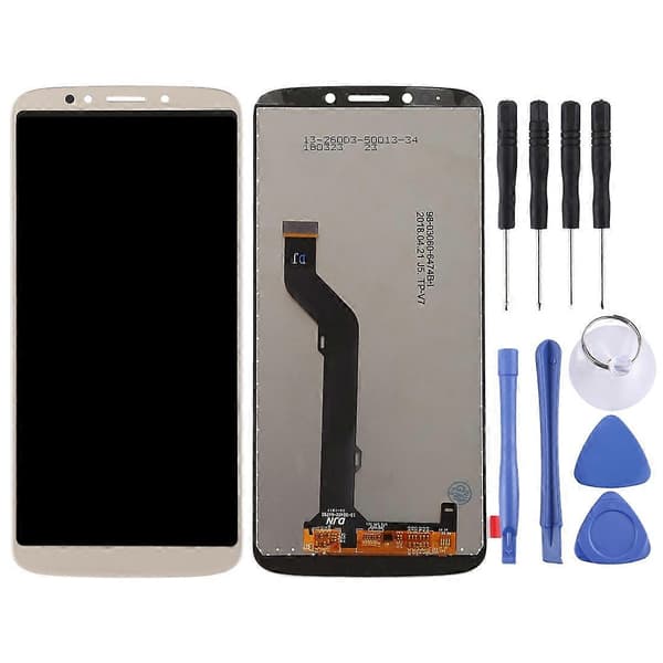 TFT LCD-skjerm for Motorola Moto E5 Plus med digitizer komplett montering Gold