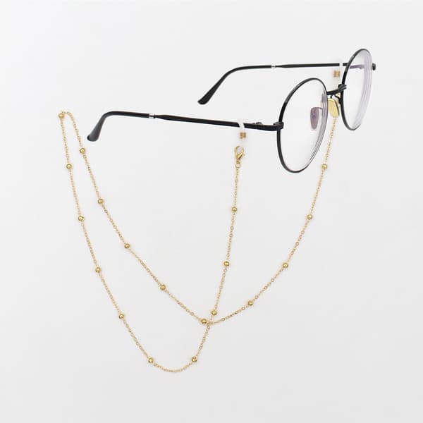 4 stk. Brillekjeder Solbriller Lanyard med Perle Stilig Gl—ls