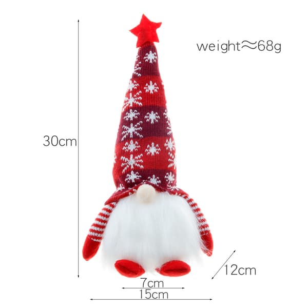 Julpynt Tomte 30 cm Hög, Svensk Jultomte, Äkta