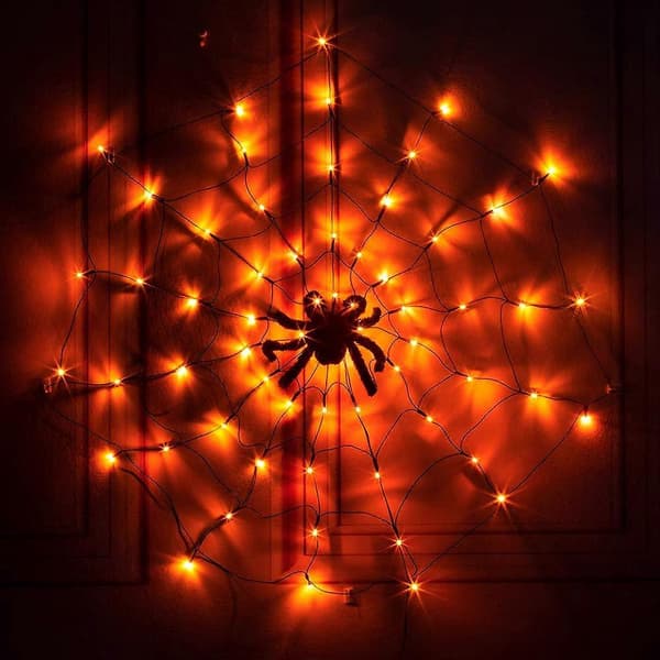 Diameter Solar Spider Web Lights 60LED 8Mode Spider Net Lights Til Fest Have Bar Spøgelseshus Indretning 2