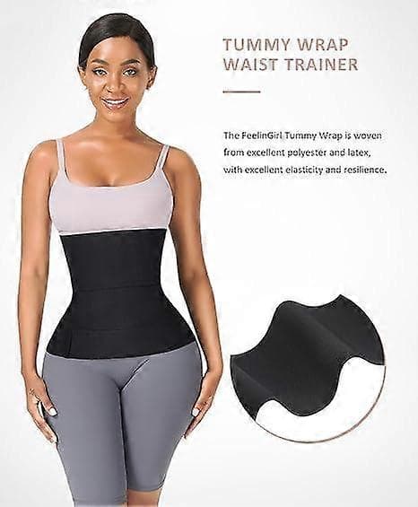 Taljetræner til kvinder Saunabælte Maveindpakning Plus Size Snatch Me Up Bandage—ls 3m