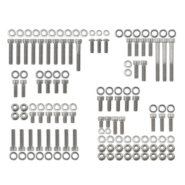 For- Yfz350 Banshee Atv Polert Rustfritt Stål Motor Skruesett—ls