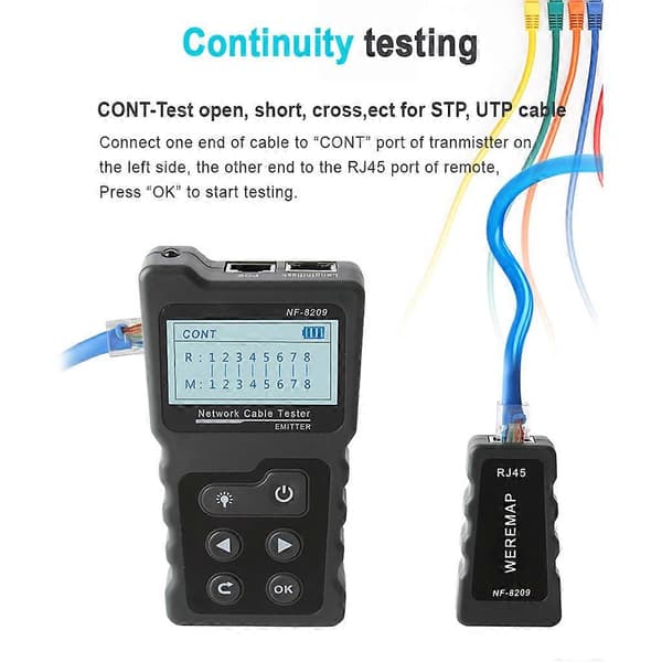 Avansert kabeltester Multifunksjonell ledningssporer Nettverkskabeltester—ls