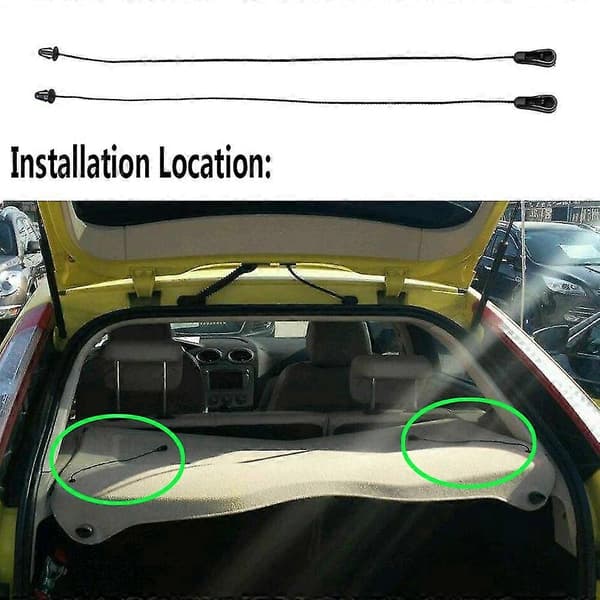 Til Focus 2 Mk2 Hatchback 2004-2011 Indvendig Bagagerumshylde Snor Indvendig Tonneau Cover Rem Snor—ls