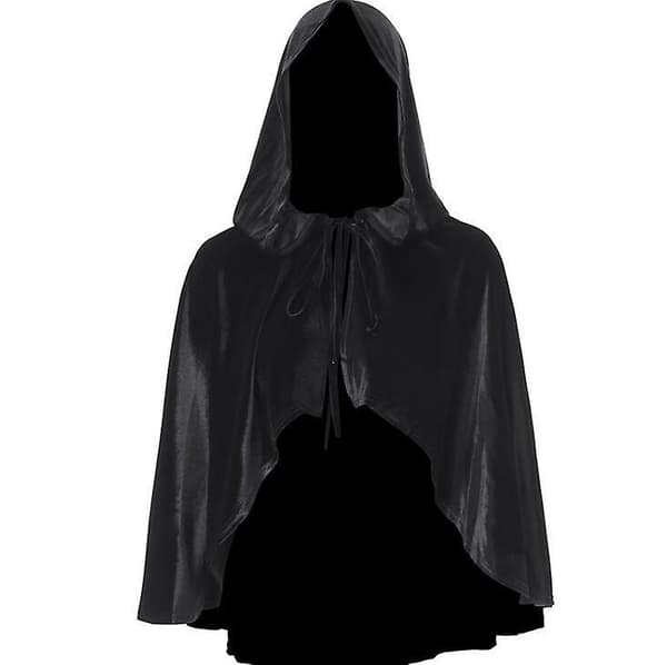 Dame Batwing Trykt Løs Kappe—ls Black