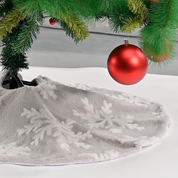 Snöflinga Julgransmatta för Julpynt Snöflinga
