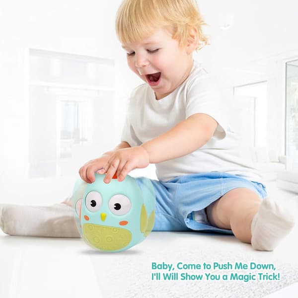 Roly Poly-leke, Ugle Weeble Wobble-leke for baby 6 måneder+, Beste gave til barn gutter jenter spedbarn småbarn