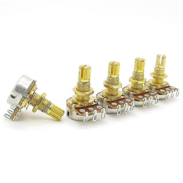 Guitar Potentiometer Audio Volume & Tone Pots Switch Control A500k Split Shaft Taper Potentiometre G—ls