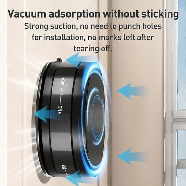 CC-T31 Vakuumadsorption Magnetisk Biltelefonholder Black