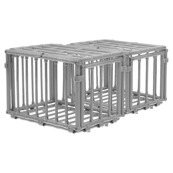 2 stk. miniburmodel i plast, lille burmodel, burrekvisit, simulationsdyrburrekvisit
