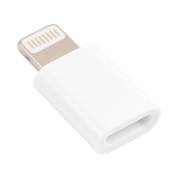 Micro USB hun til 8-benet han miniadapter (hvid) White