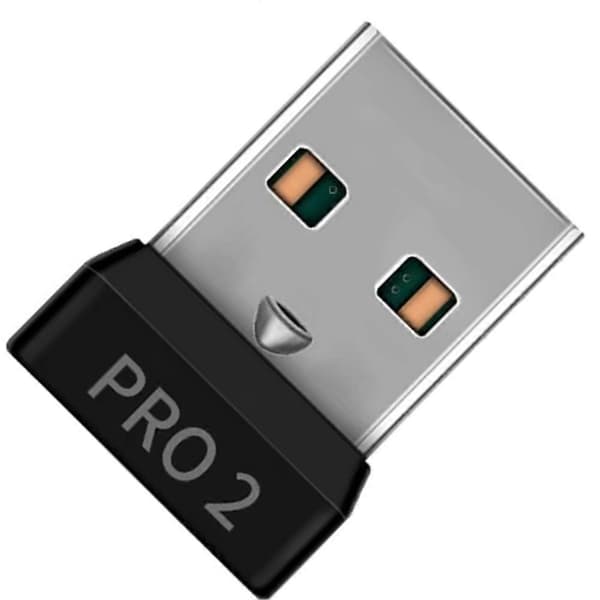 For Logitech GPRO 2 LIGHTSPEED trådløs mus USB-mottakeradapter Gaming mus tilbehør Svart