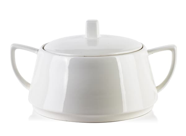 Porcelænssuppeterrin Basic 28x18x15 cm Hvid 1 stk