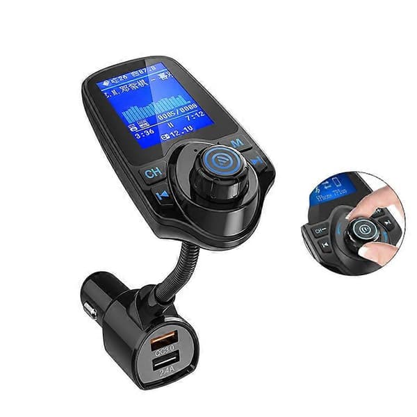 bil bluetooth FM, biltilbehør trådløs bilstereo-adapter med USB-port, bil bluetooth-afspiller
