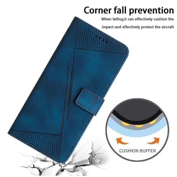 Fodral för Honor Magic 7 Lite Skyddande Flip PU Läder Telefonfodral Kompatibel med Honor Magic 7 Lite Blue