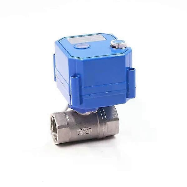 DN15 DN20 DN25 DN32 Toveis elektrisk kuleventil med manuell overstyring, motorisert ventil i rustfritt stål, 5V 12V 24V 220V-SNNGV