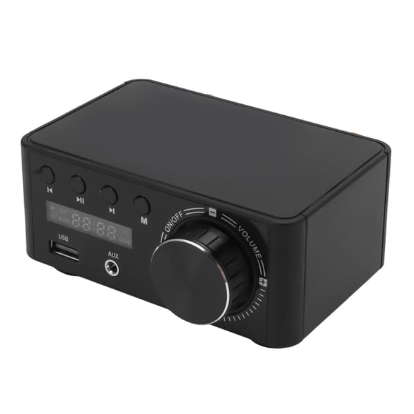 Mini effektforstærker 50W Bluetooth 5.0 DC9V-24V klasse D HiFi stereoforstærker til hjemmet til computermobiltelefon