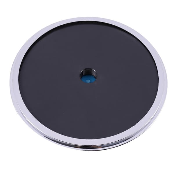 2 st 25 cm plast rund form regndriven duschrum takduschmunstycke kabintillbehör – ls Silver & black