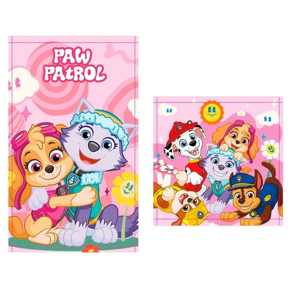 Paw Patrol håndkle, ansiktshåndkle, håndklesett 88