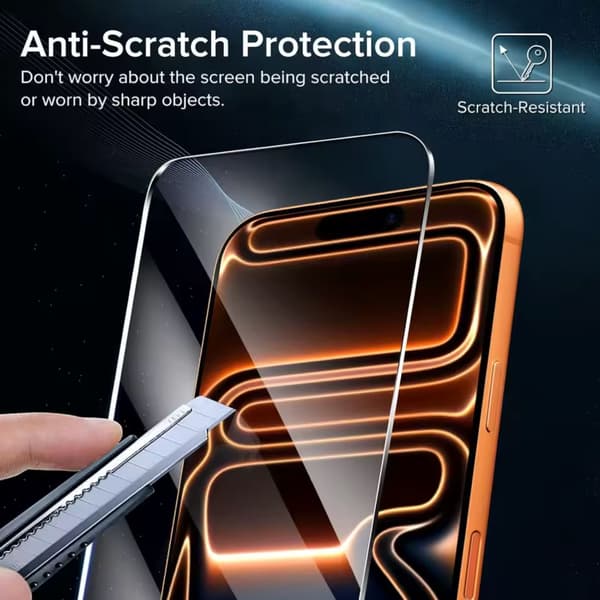 3-Pack Iphone 17 Pro Max skärmskydd härdat glas premium Transparent transparent
